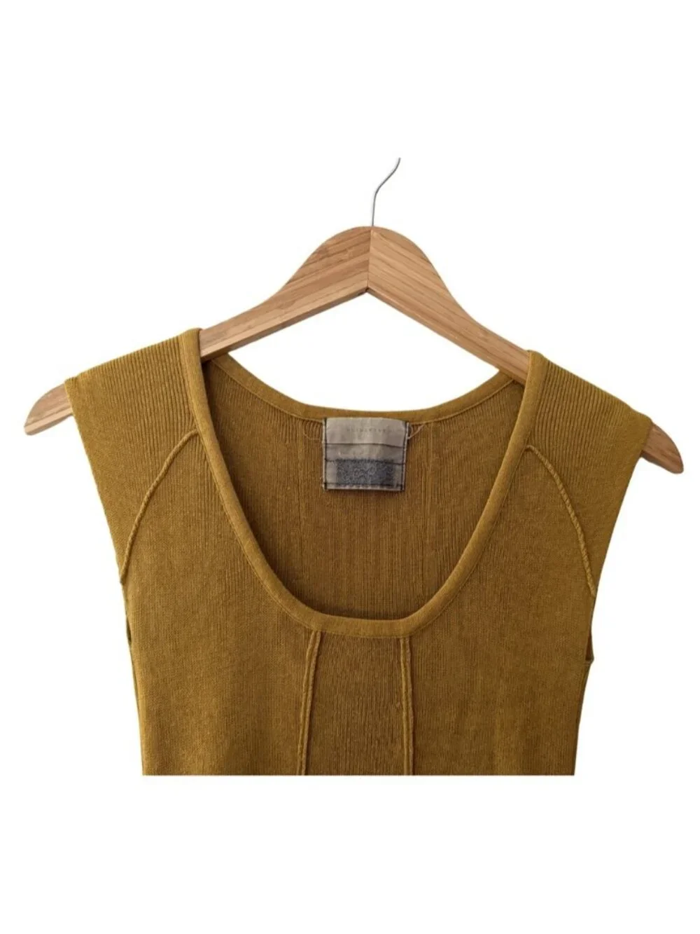 Guinevere Lydia Sleeveless Cotton Blend Sweater Tunic Mini Dress - Picture 3 of 5